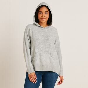 Philosophy Republic Clothing Women’s Size L Navy Knit Hoodie Pullover Sweater